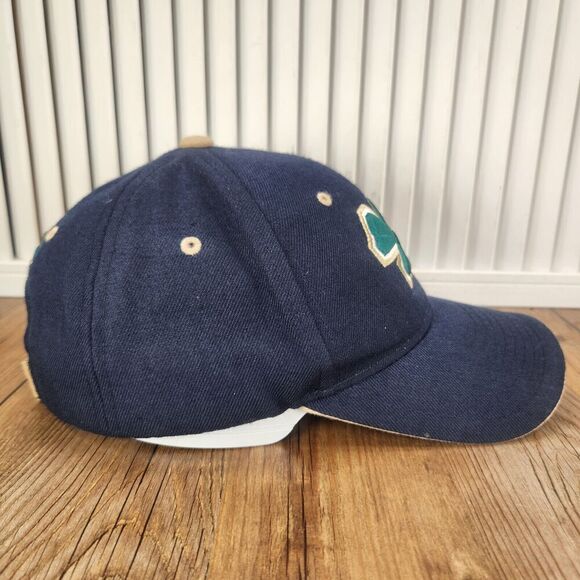 VTG Zephyr Notre Dame Fighting Irish Strapback Hat Cap Blue Green Clover College - Picture 4 of 10